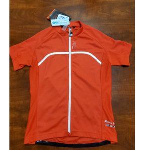 NWT biking athletic zip up jersey